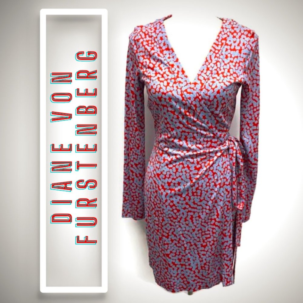 Classic 😍  NWT Diane von Furstenberg signature wrap dress - vibrant colours!